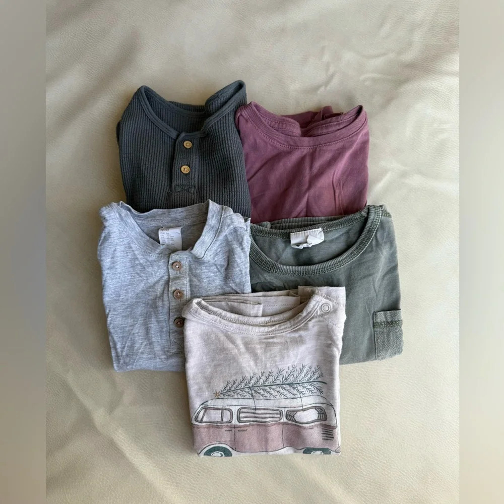 Bundle of boy shirts h&m, cotton on, and little co.